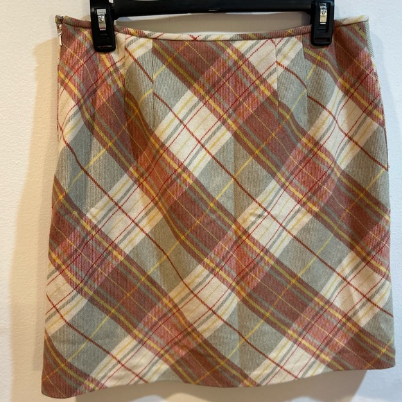 Loft Plaid Skirt - Picture 1 of 5